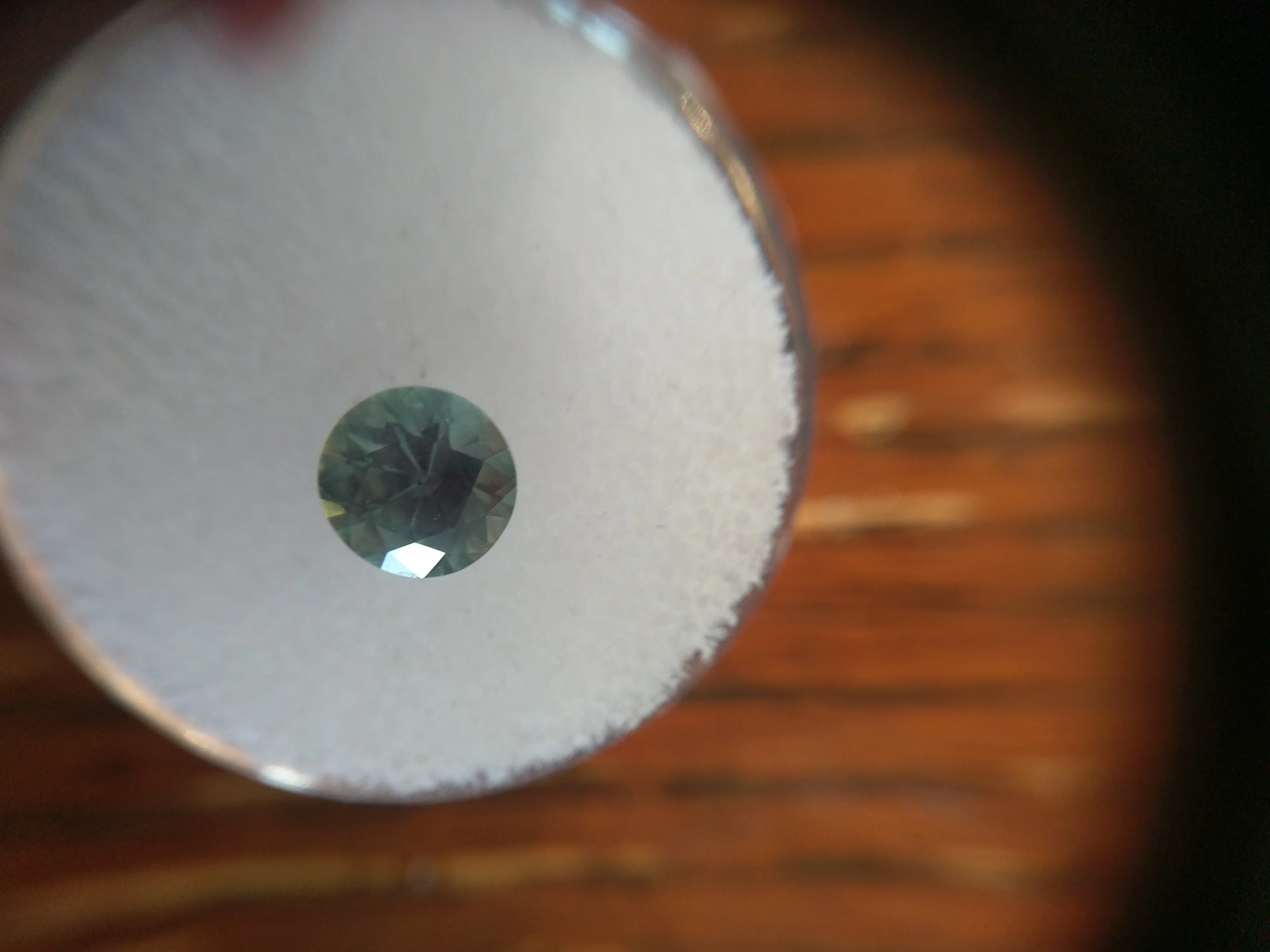 1.47ct ONE OF A KIND GREEN GREY MONTANA SAPPHIRE