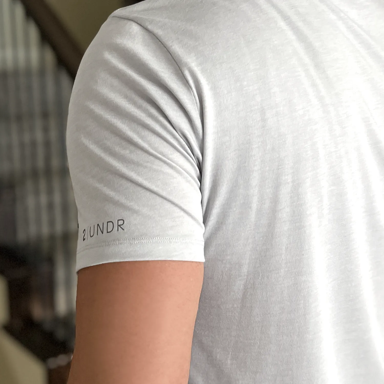 2UNDR All Day Crew Tee Heathered Grey