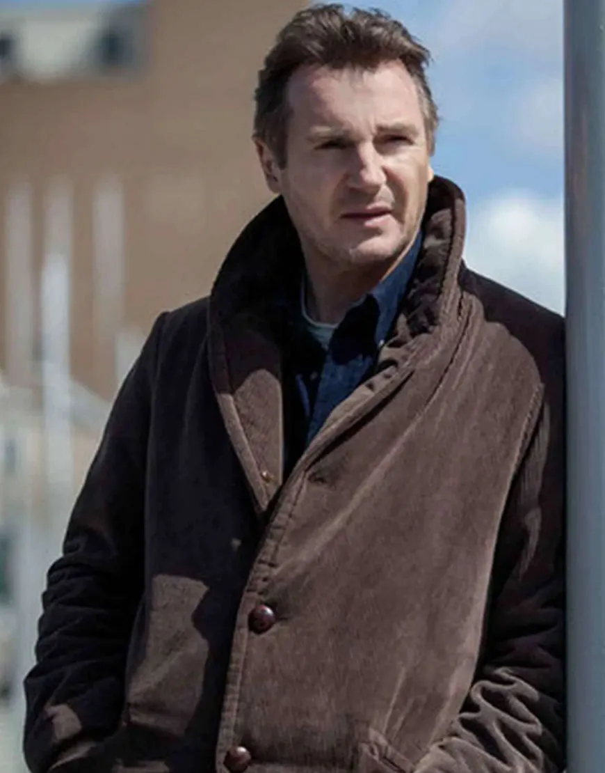 A Walk Among the Tombstones Liam Neeson Brown Corduroy Coat