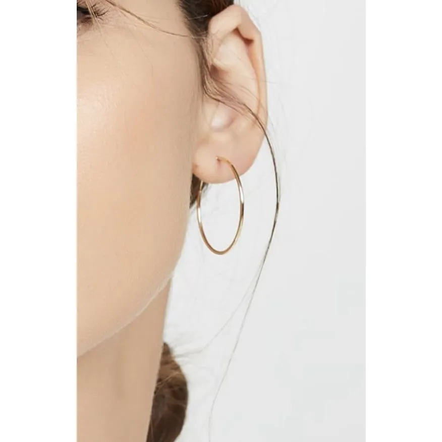 Adorn Gold Medium or Large Hoop Earrings