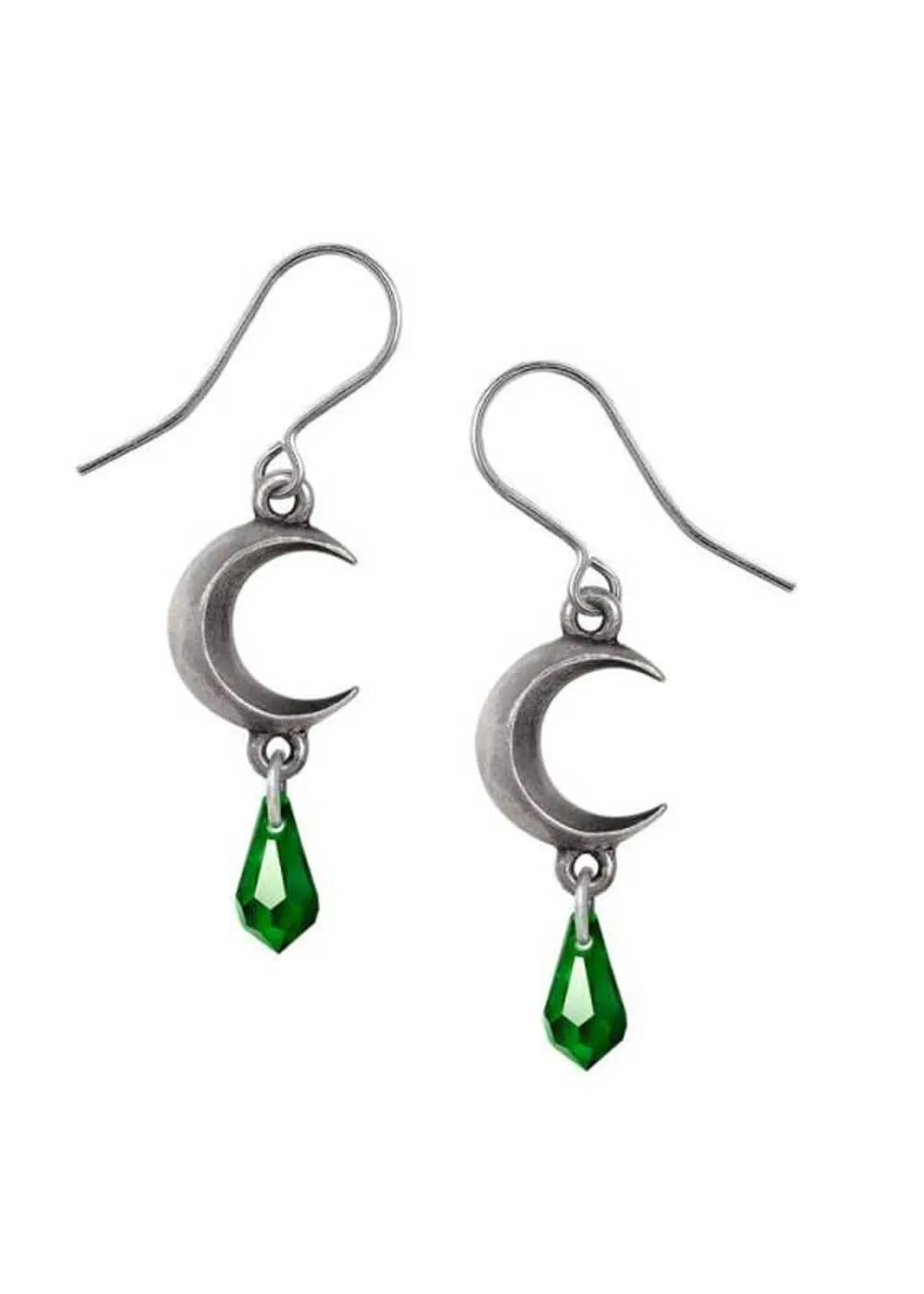 Alchemy Tears of the Moon Earrings Green