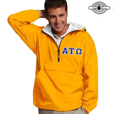 Alpha Tau Omega Pullover Jacket - Charles River 9905 - TWILL