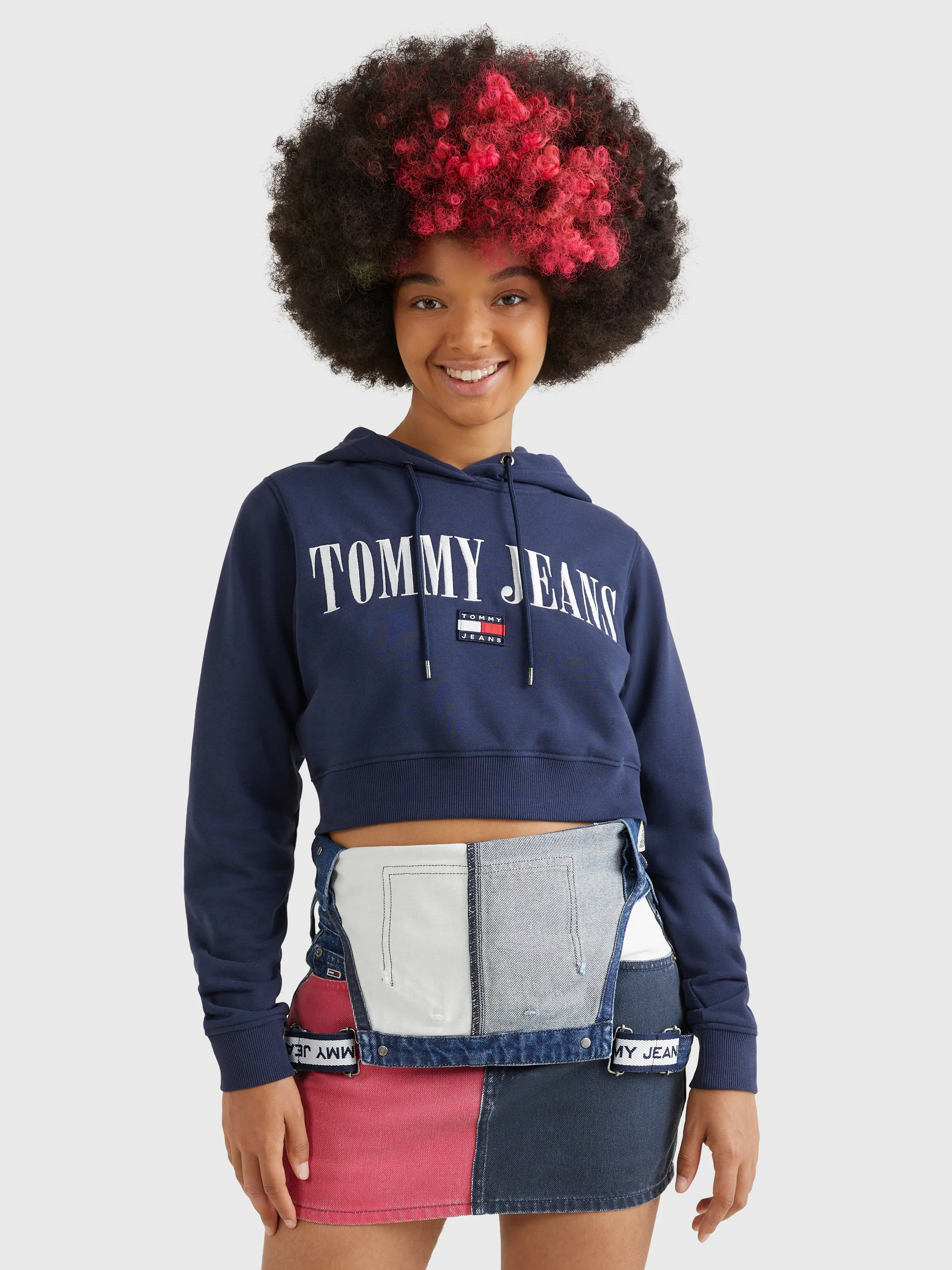 Archive Cropped Fit Double Hoodie | Sweatshirts & Hoodies | Tommy Jeans