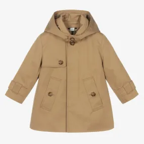 Baby Boys Beige Trench Coat