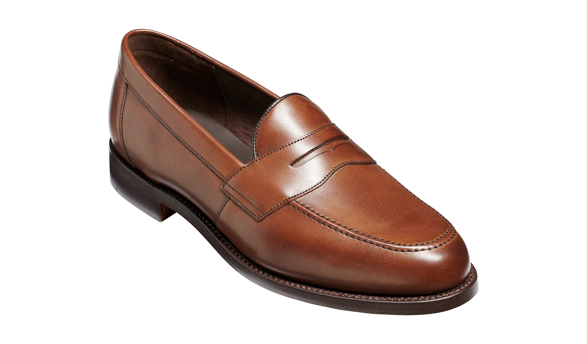 Barker Porthsmouth Traditional American Loafer - Dark Walnut Calf