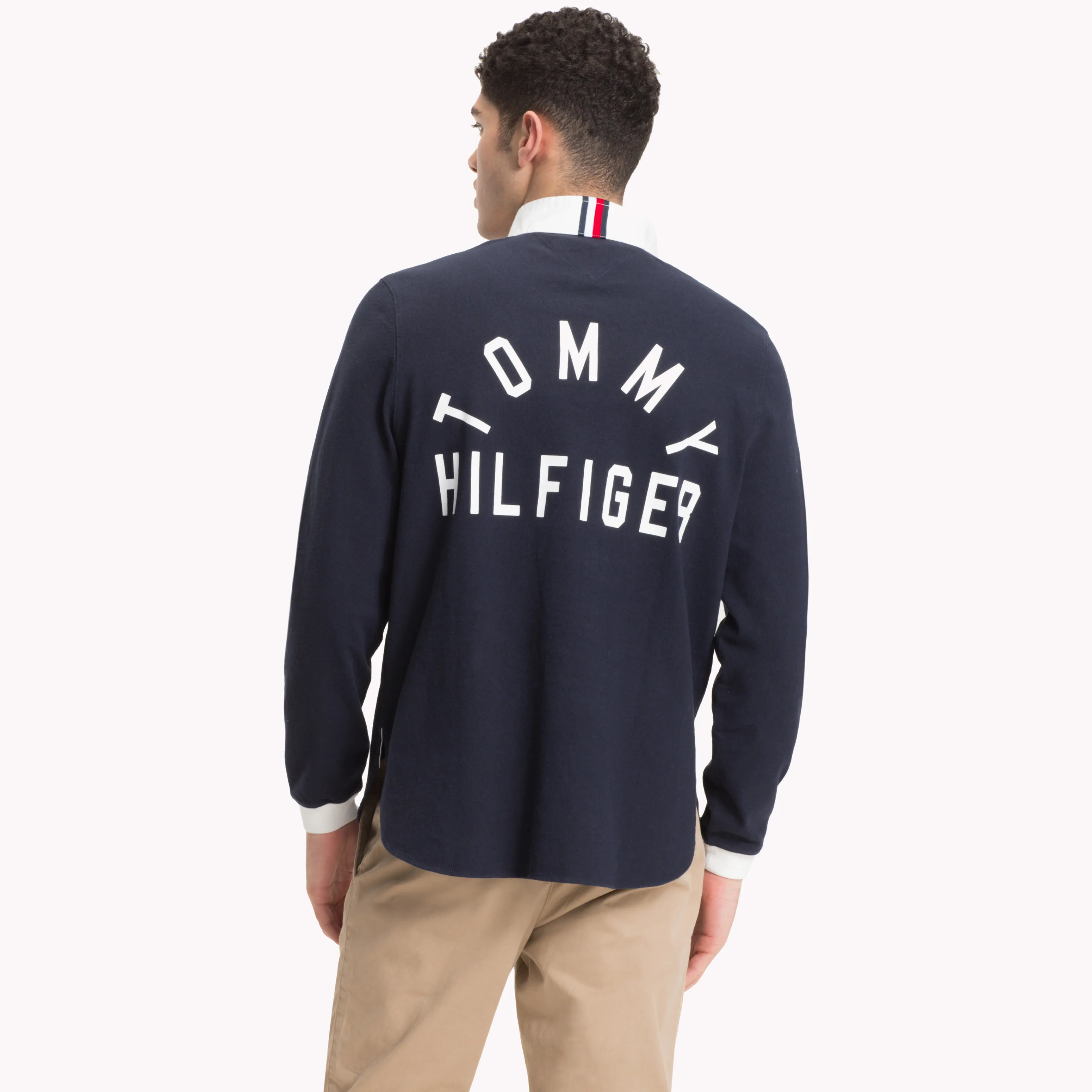 Blue Logo Rugby Shirt | Sweatshirts & Hoodies | Tommy Hilfiger