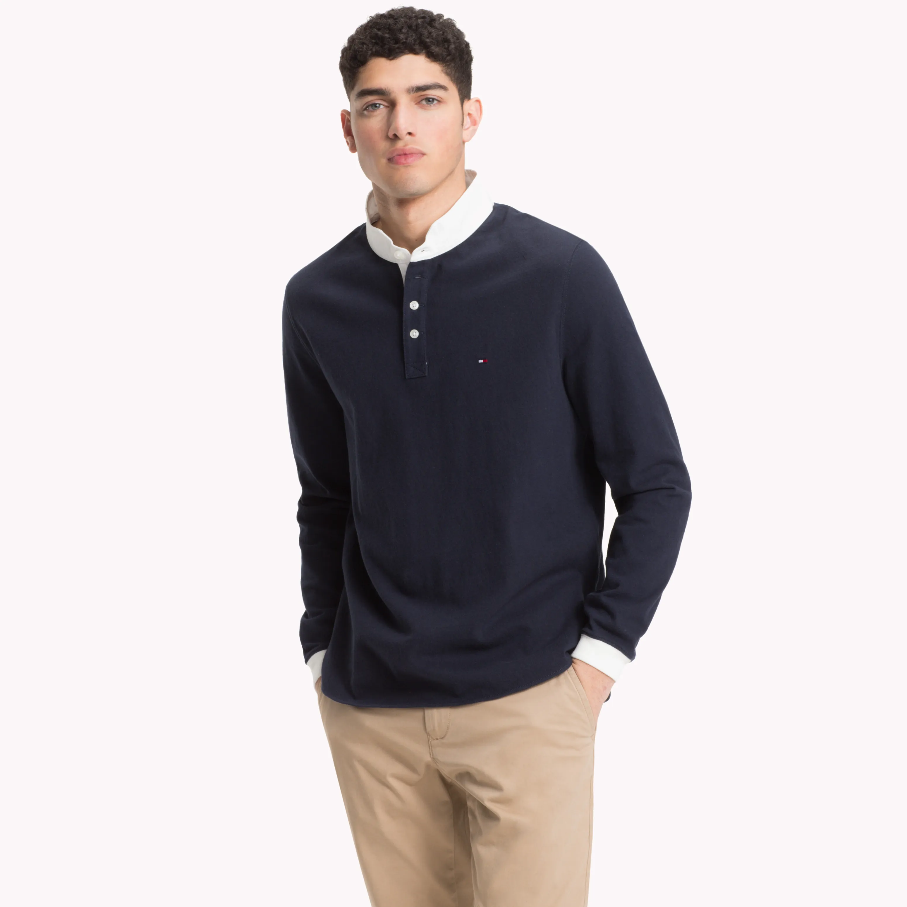 Blue Logo Rugby Shirt | Sweatshirts & Hoodies | Tommy Hilfiger