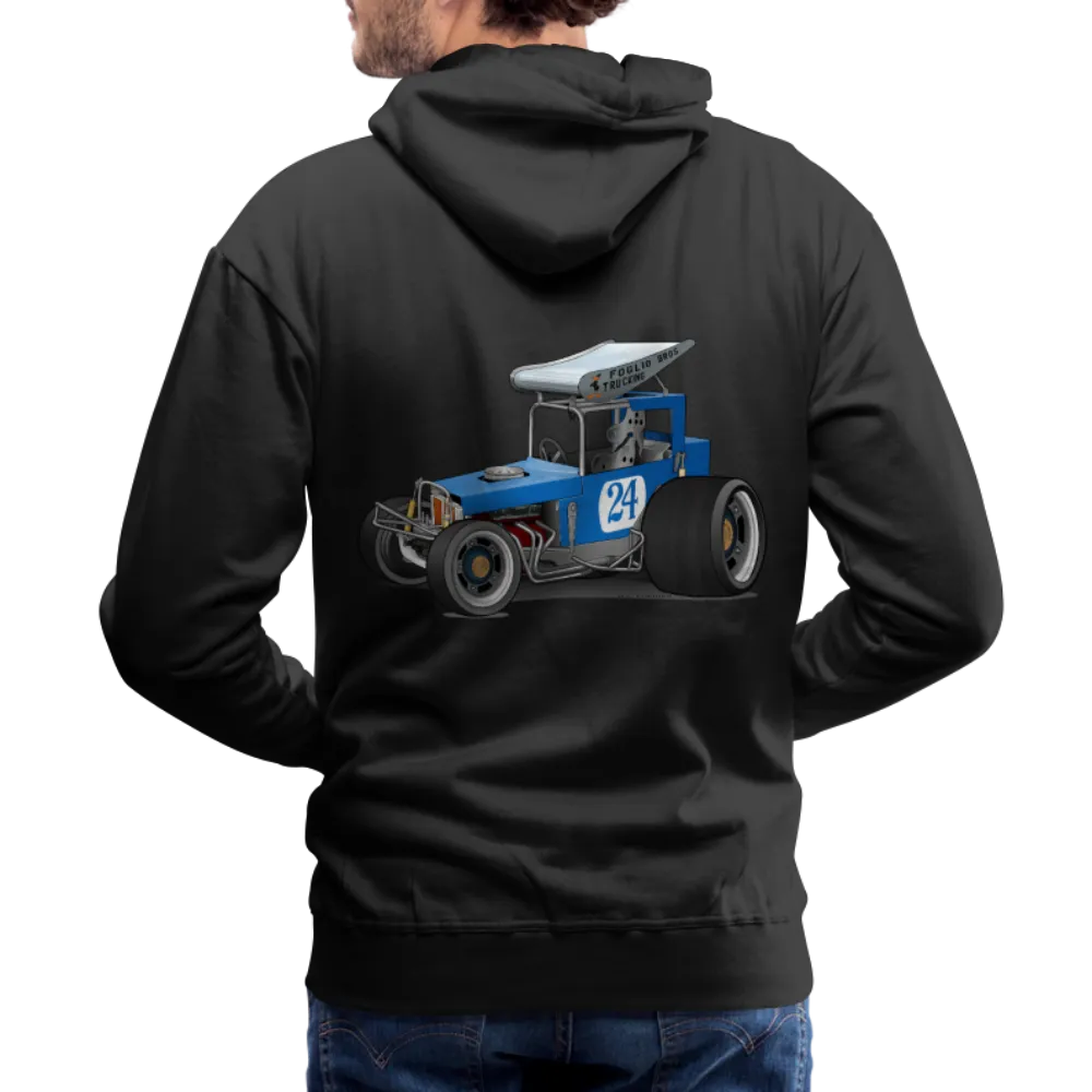 Blue Race Car Super Modified Car Art Men’s Premium Hoodie