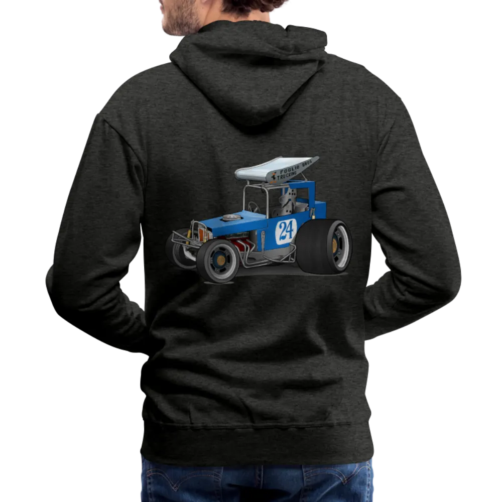 Blue Race Car Super Modified Car Art Men’s Premium Hoodie