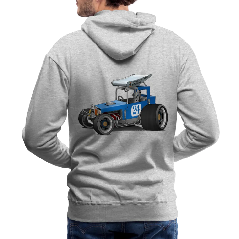 Blue Race Car Super Modified Car Art Men’s Premium Hoodie