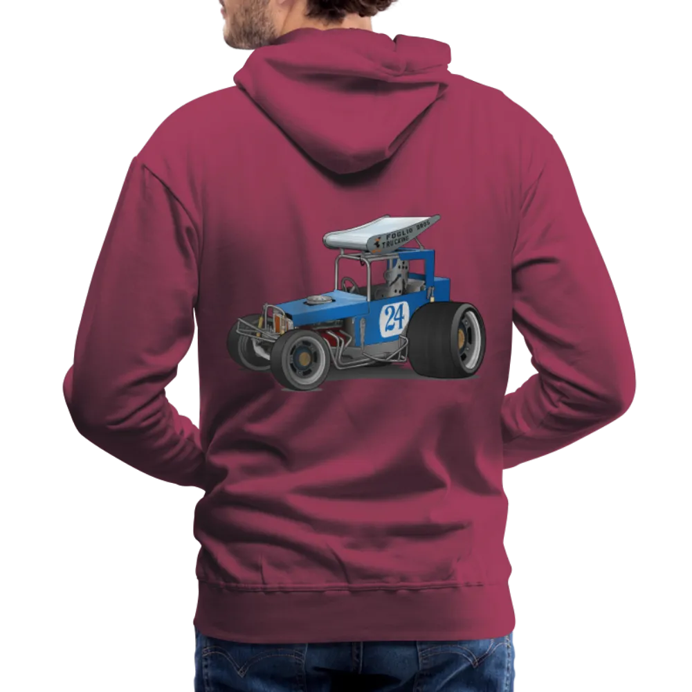 Blue Race Car Super Modified Car Art Men’s Premium Hoodie