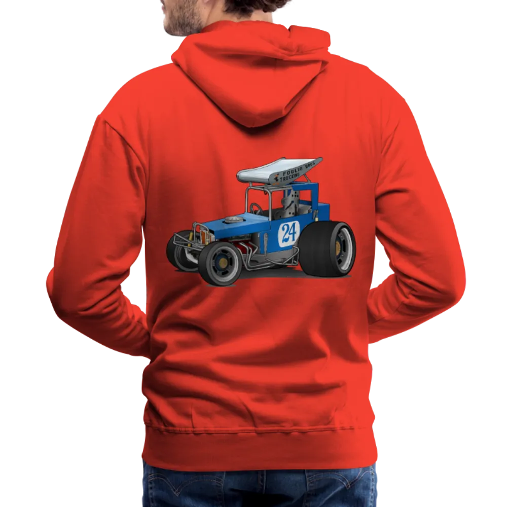 Blue Race Car Super Modified Car Art Men’s Premium Hoodie