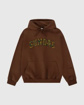 Boba Brown Chenille Arch Hoodie