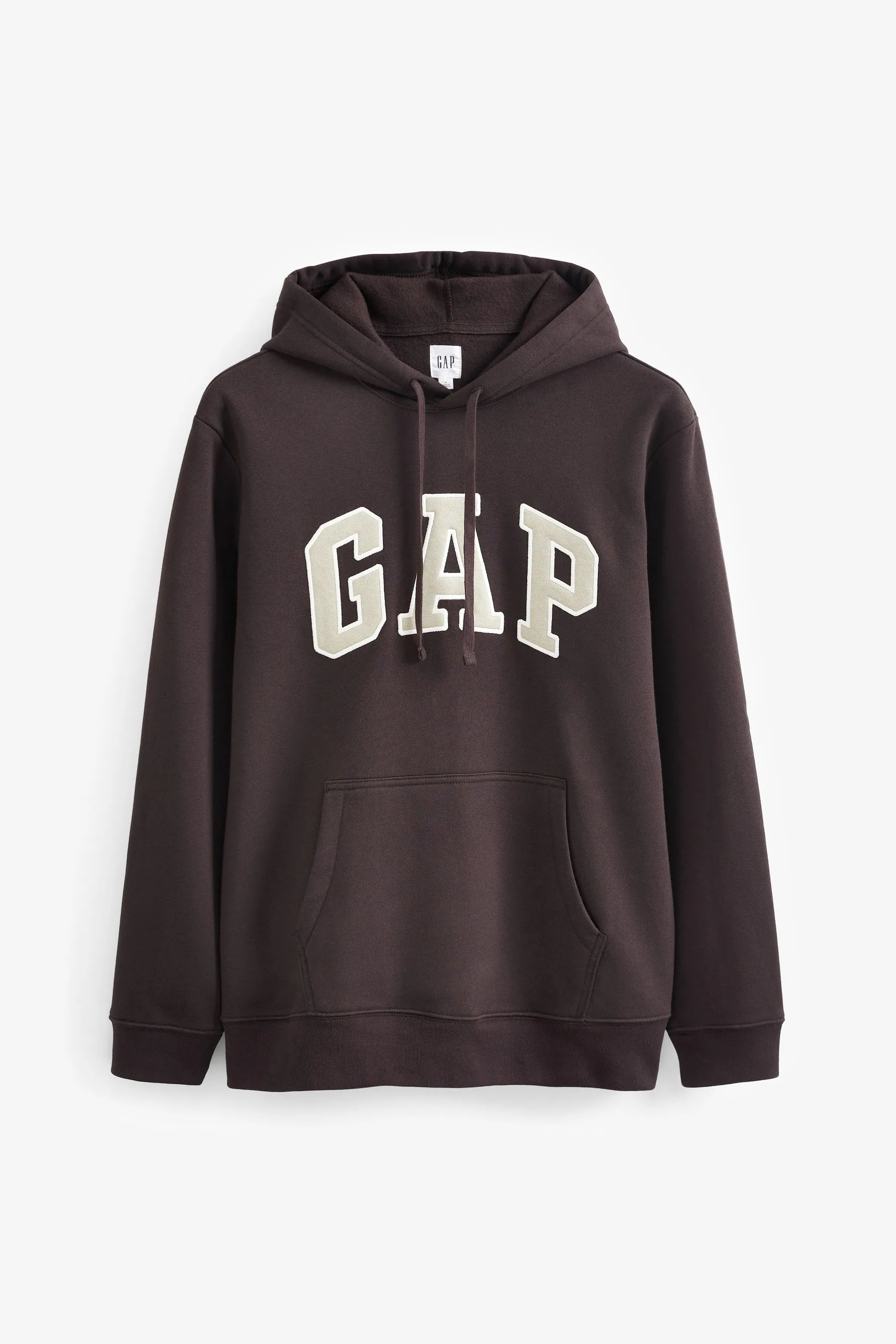 Brown Logo Arch Overhead Hoodie