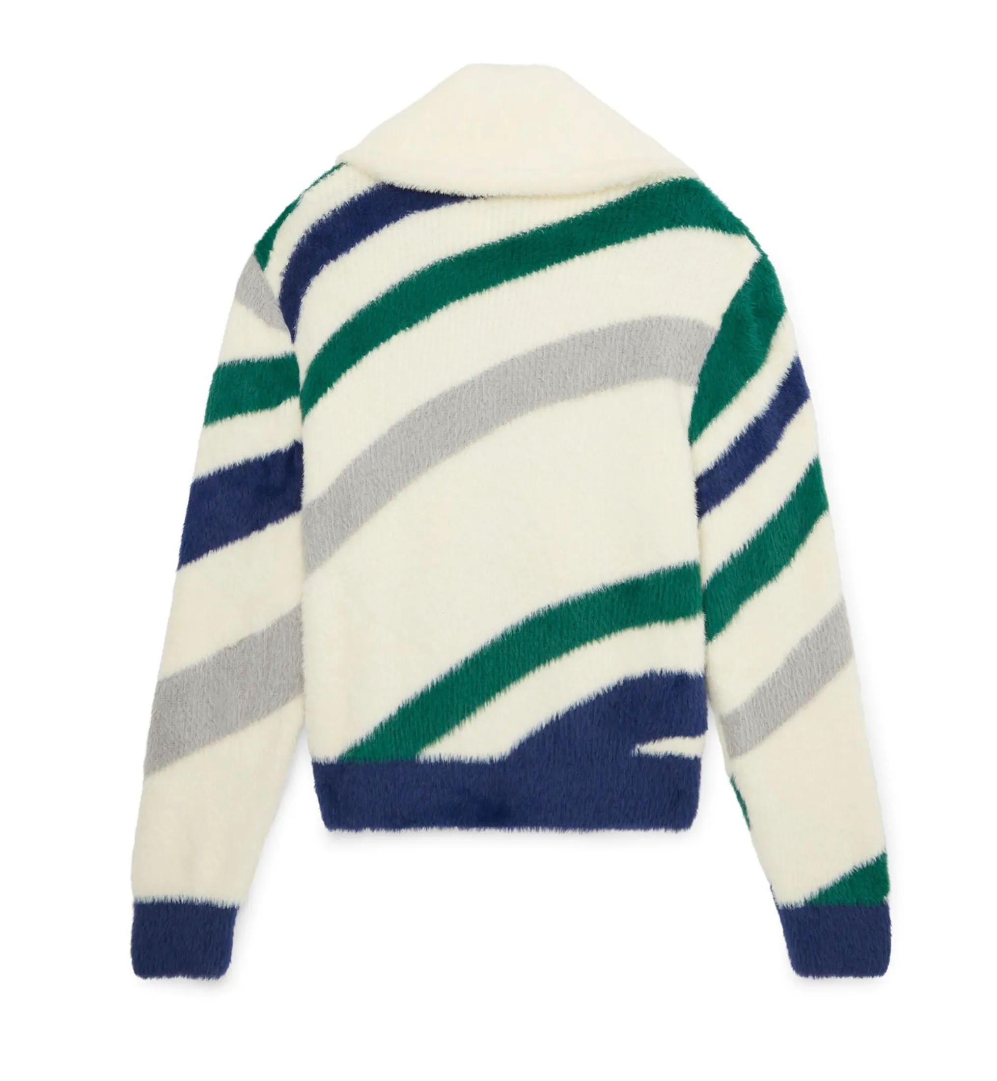 Casablanca 'Furry Stripe' Zip Jacket