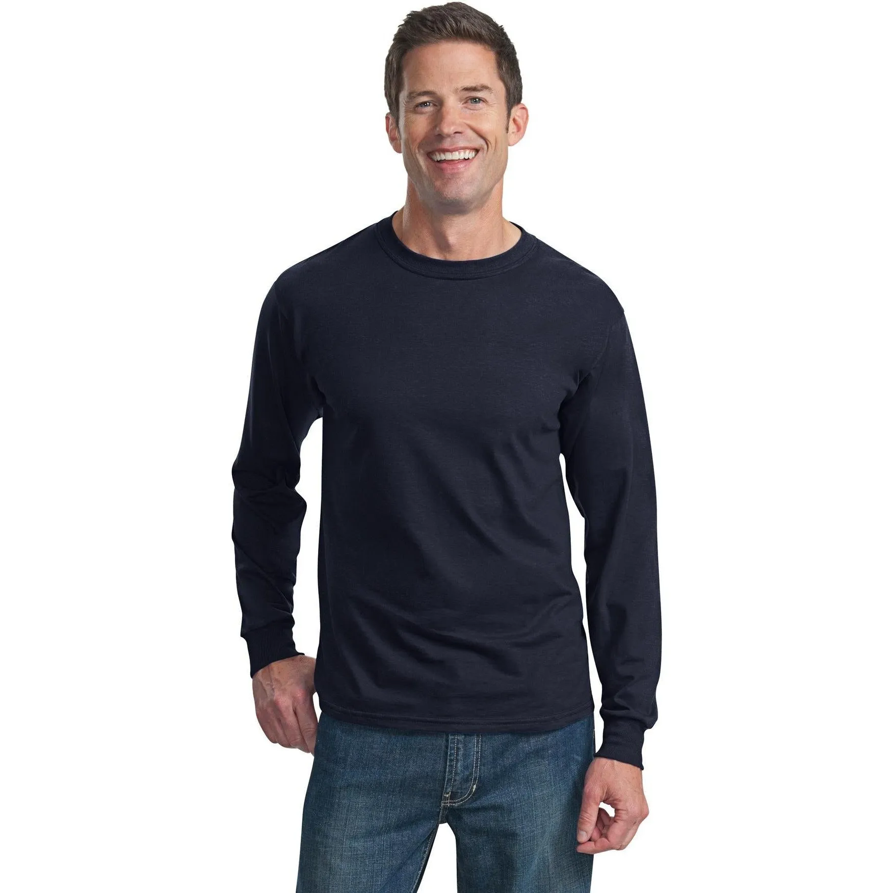 CLOSEOUT - Fruit of the Loom HD Cotton 100% Cotton Long Sleeve T-Shirt