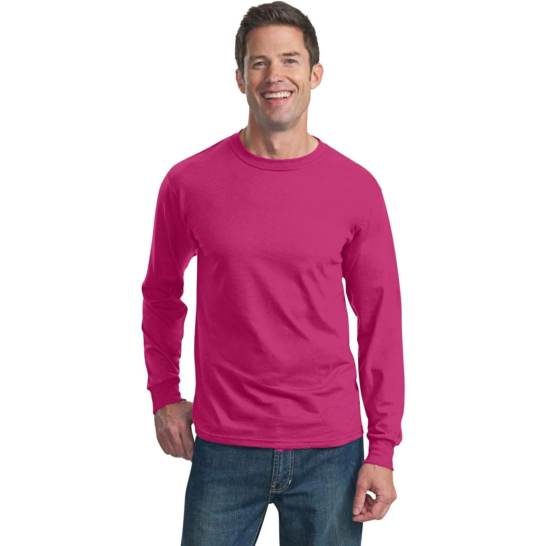 CLOSEOUT - Fruit of the Loom HD Cotton 100% Cotton Long Sleeve T-Shirt