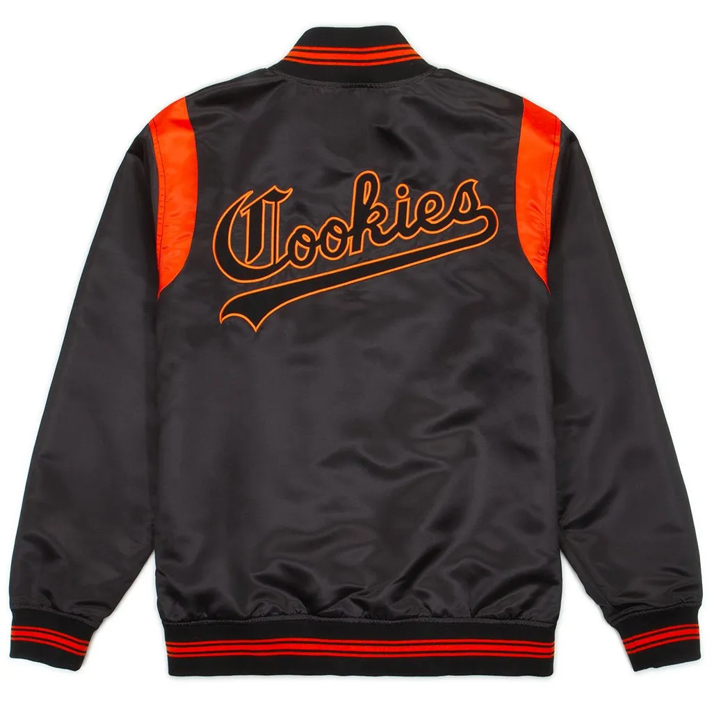 Cookies Ivy League Satin Jacket - Black