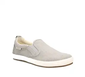 Dandy Grey Wash Canvas Slip On