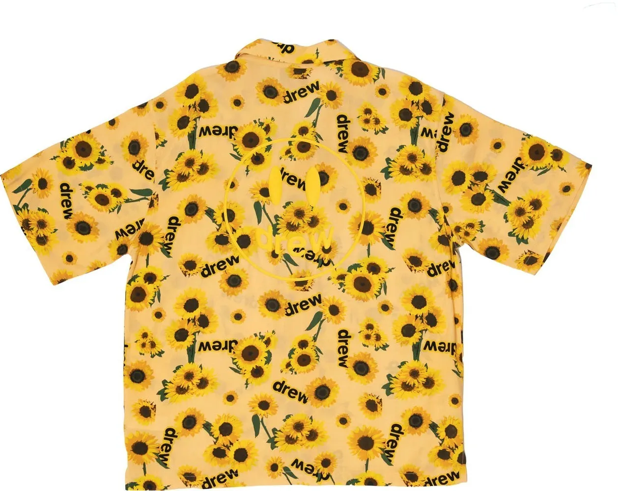 drew house  |drew house rayon camp shirt secret sunflower