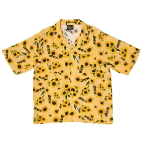 drew house  |drew house rayon camp shirt secret sunflower