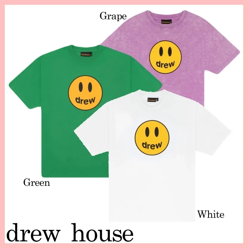 drew house  |Unisex Street Style Cotton Short Sleeves Logo Skater Style