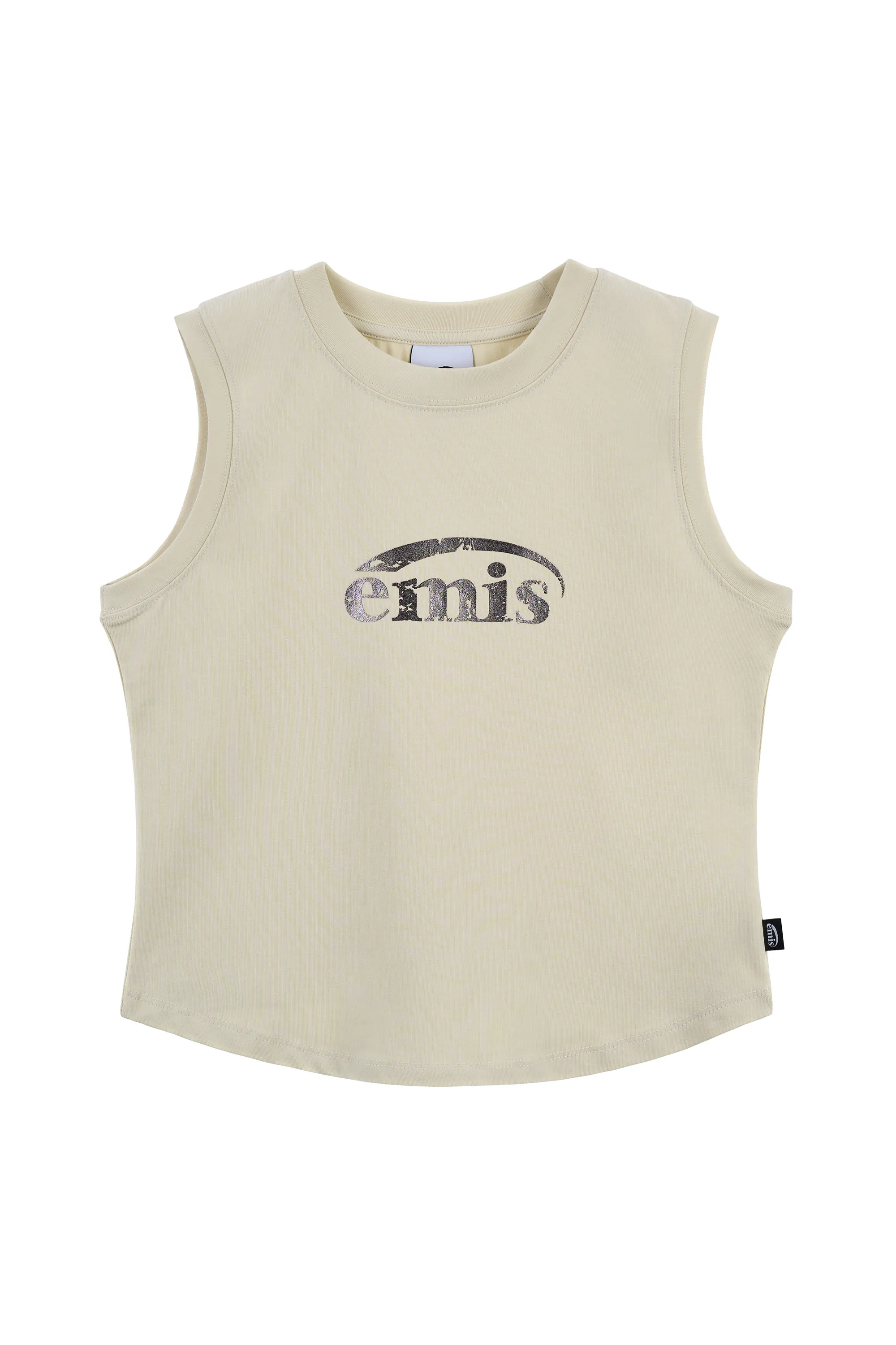 EMIS  |Casual Style Street Style Plain Cotton Logos on the Sleeves