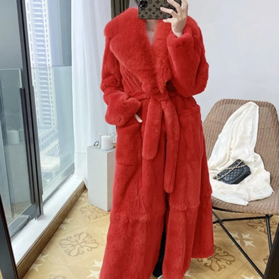 Faux Fur Coat Mid-length Coat