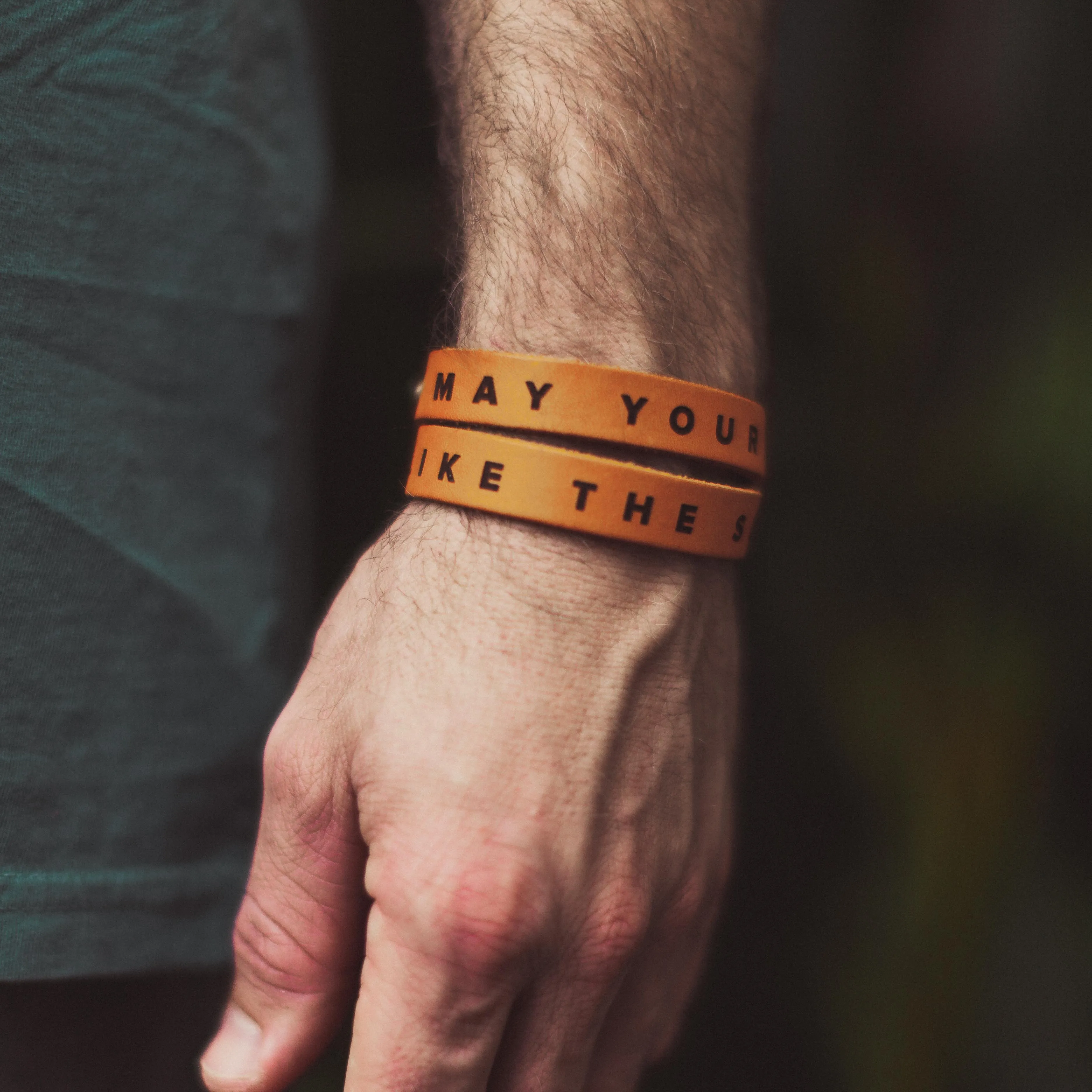 Friends Like The Sun Leather Bracelet