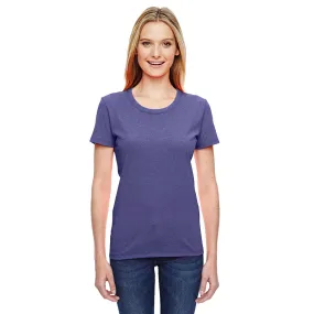 Fruit of the Loom Women's Retro Heather Purple 5 oz. HD Cotton T-Shirt