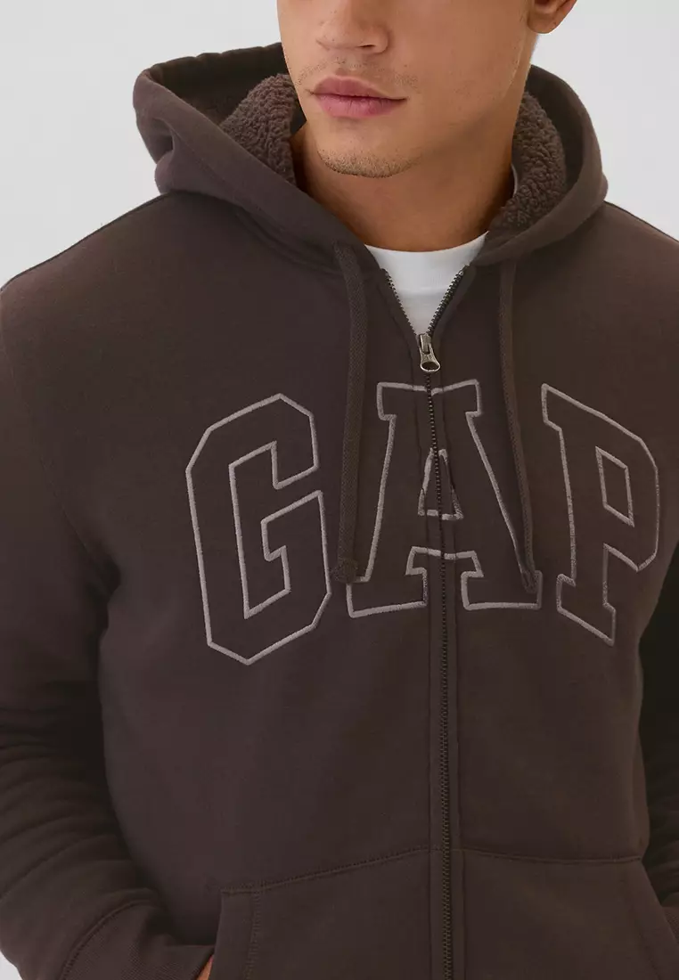 GAP Arch Sherpa Zip Hoodie