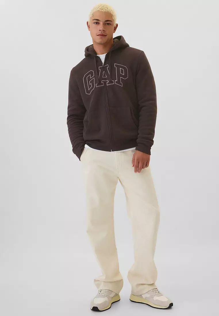 GAP Arch Sherpa Zip Hoodie