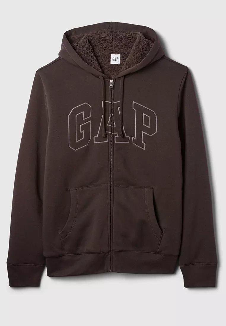 GAP Arch Sherpa Zip Hoodie