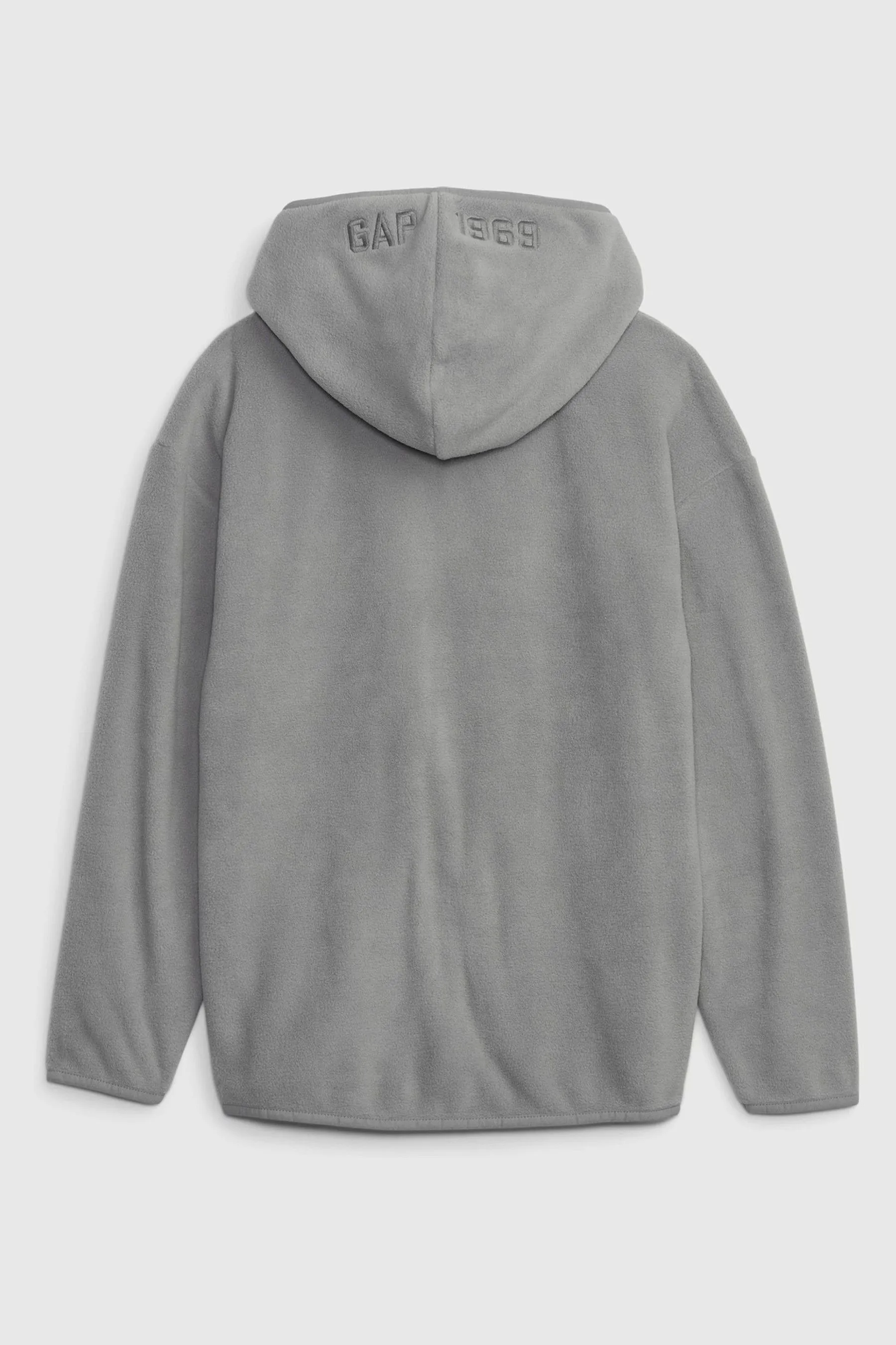 Grey Arch Logo Zip Hoodie