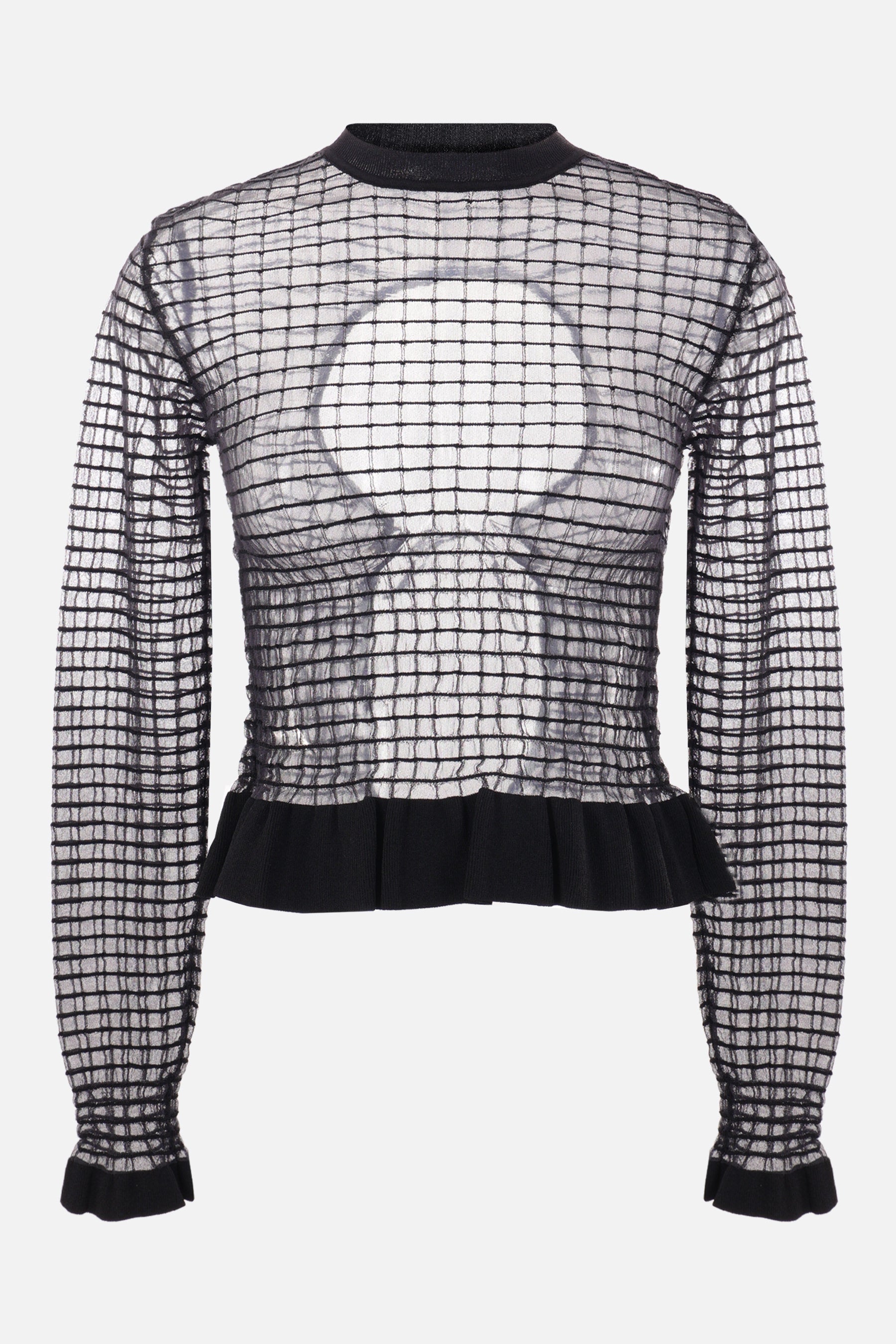 Gro top in matisse sheer grid