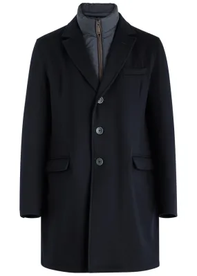 HERNO Quilted nylon-layered wool coat  
                         
                     
                