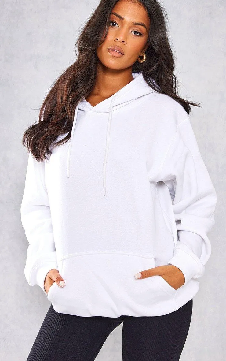 Hoodies & Sweatshirts | Tall White Ultimate Oversize Hoodie | PrettyLittleThing