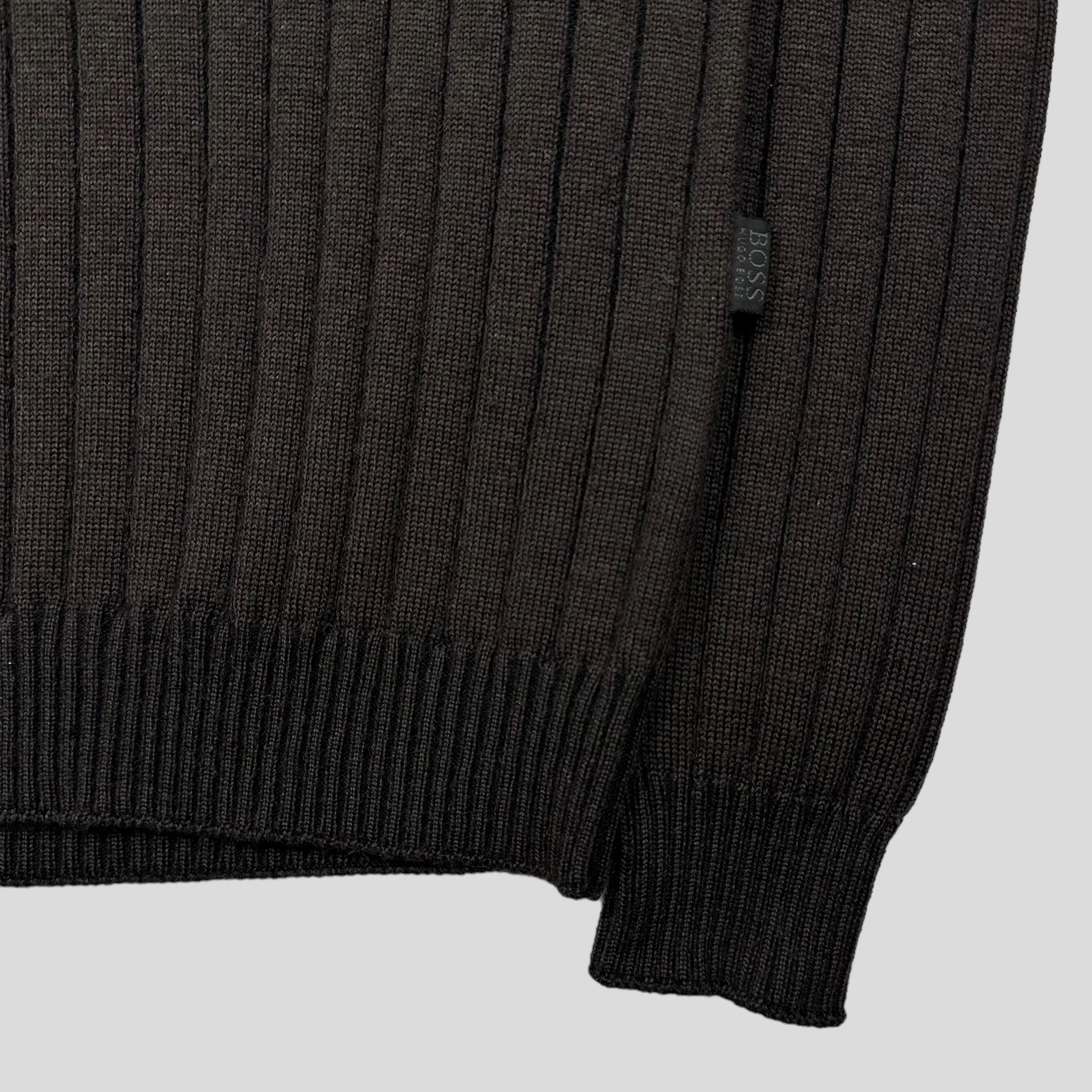 Hugo Boss 00’s Merino Wool 3D Ribbed Knit - S/M