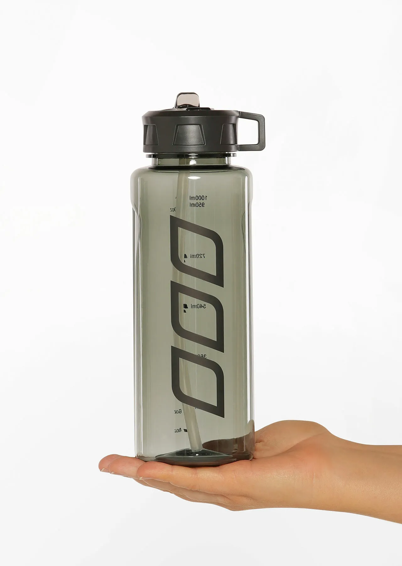 Icons Classic 1L Water Bottle | Grey | One Size | Water Bottles | Lorna Jane Australia