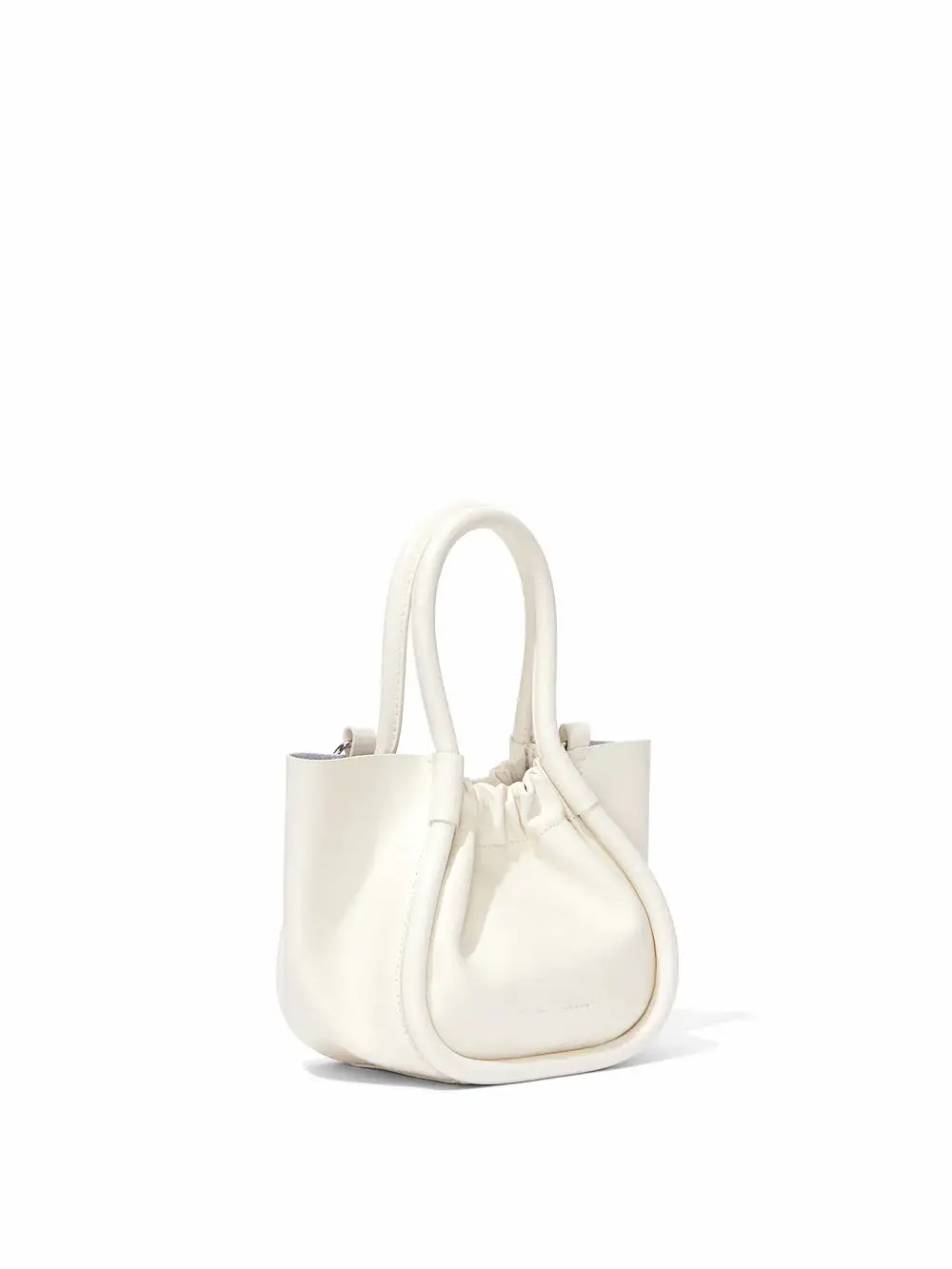 Ivory Extra Small Ruched Tote