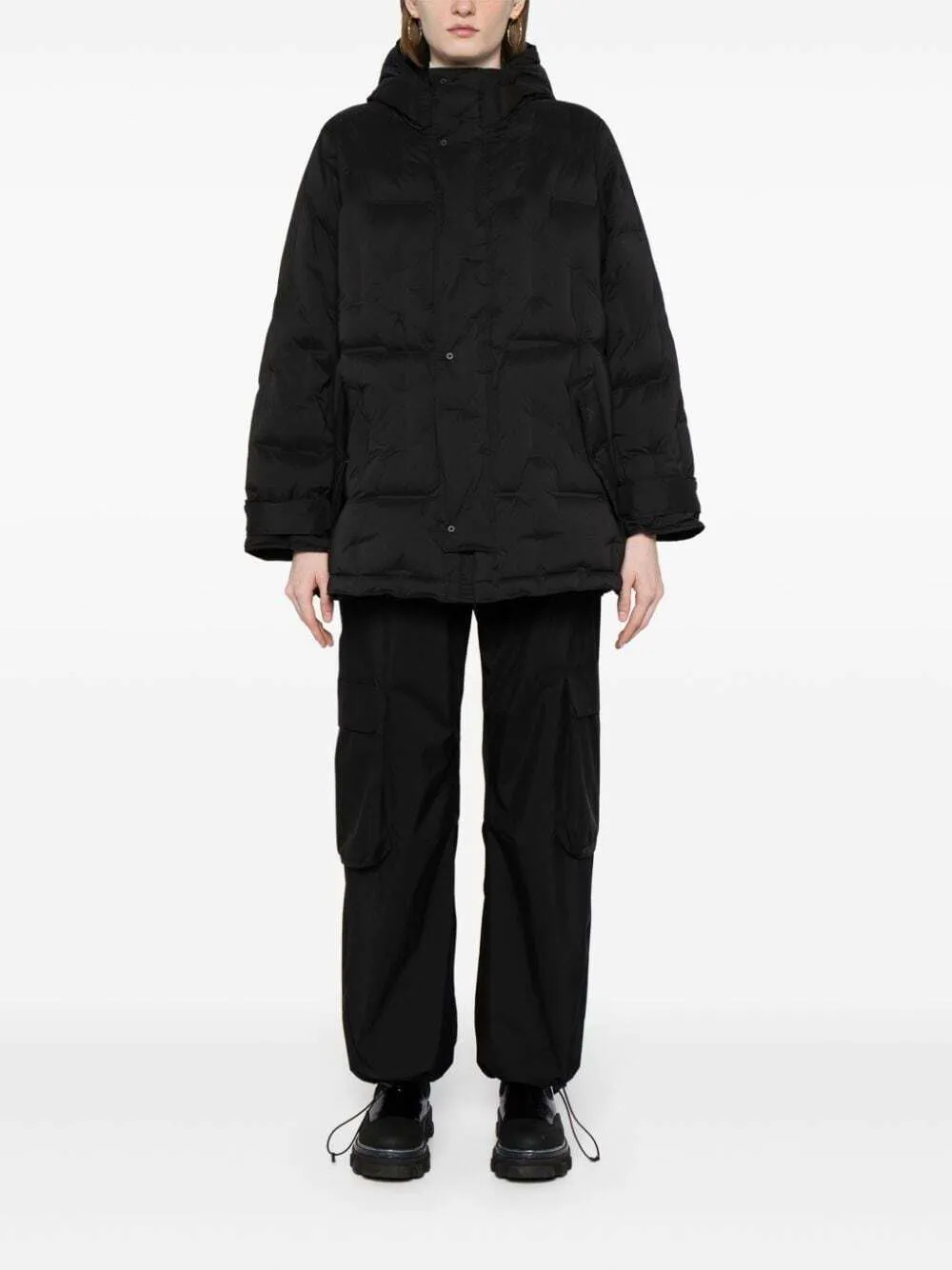 JNBY hooded quilted coat - Black