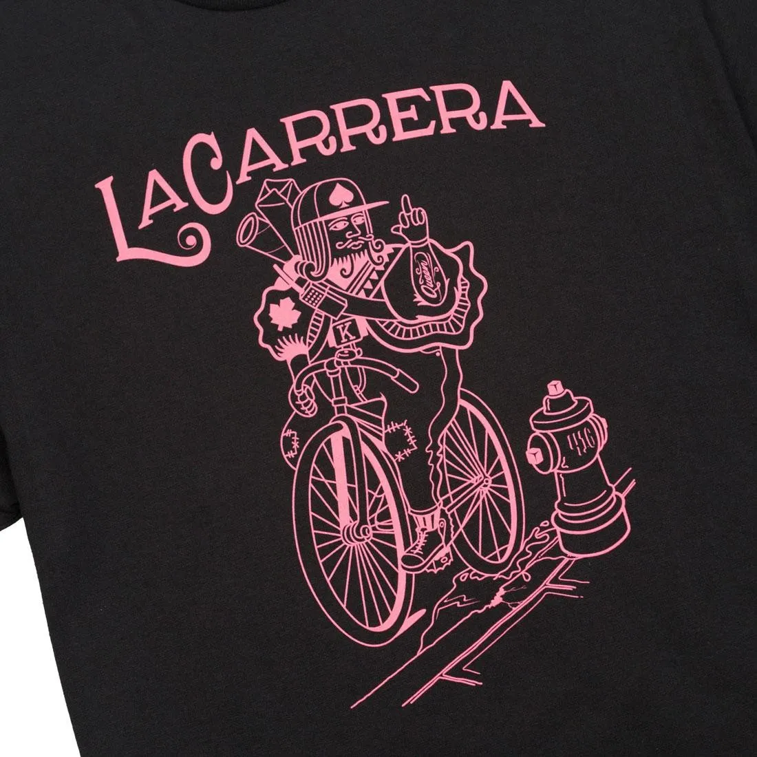 La Carrera Men God Save the King Tee (black / pink)