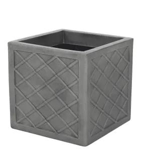 Lazio square planter one size pewter grey Sankey