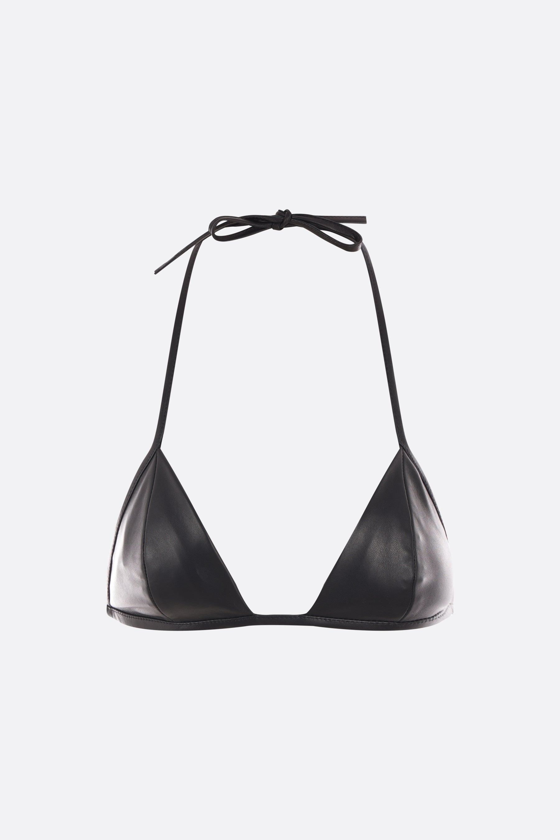 leather bralette top