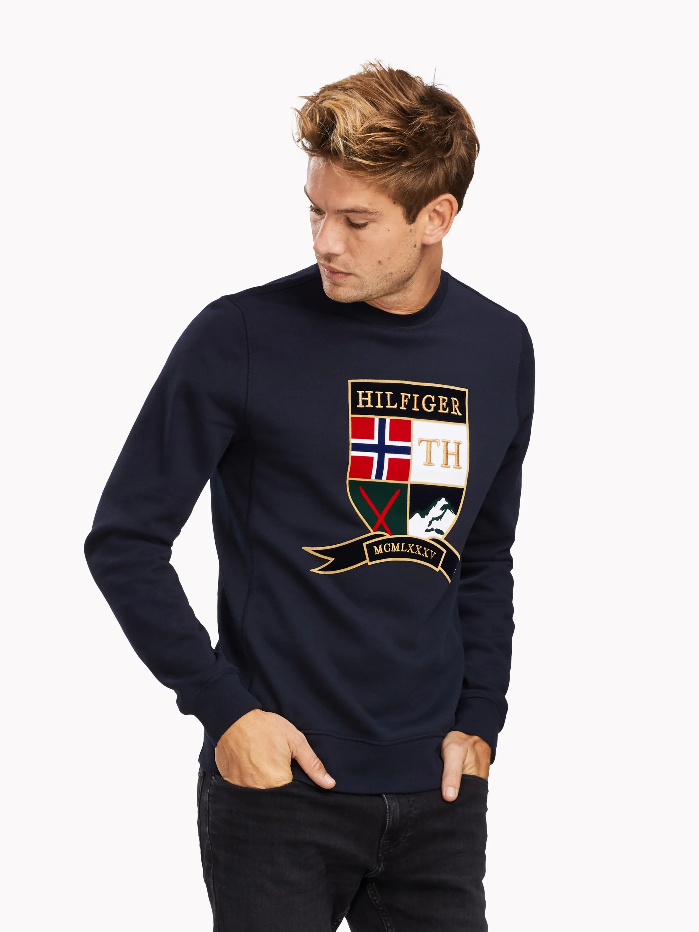 Logo Embroidery Fleece Sweatshirt | Hoodies | Tommy Hilfiger