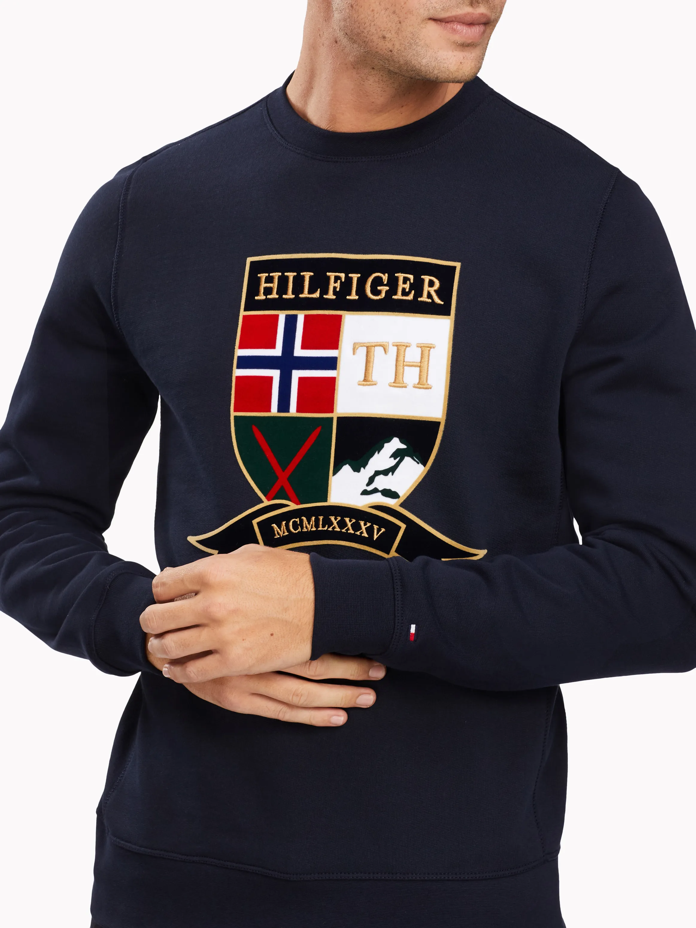 Logo Embroidery Fleece Sweatshirt | Hoodies | Tommy Hilfiger