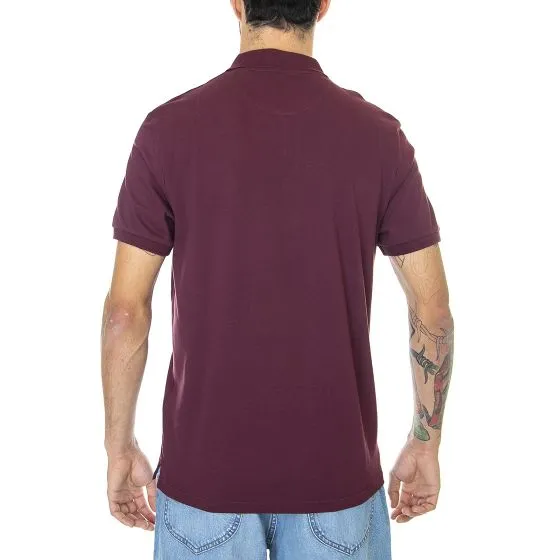 Lyle & Scott Mens Plain Burgundy Polo Shirt