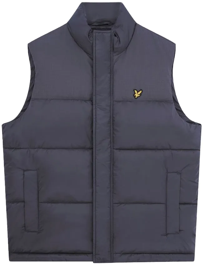 Lyle and Scott Mens Wadded Gilet Gunmetal