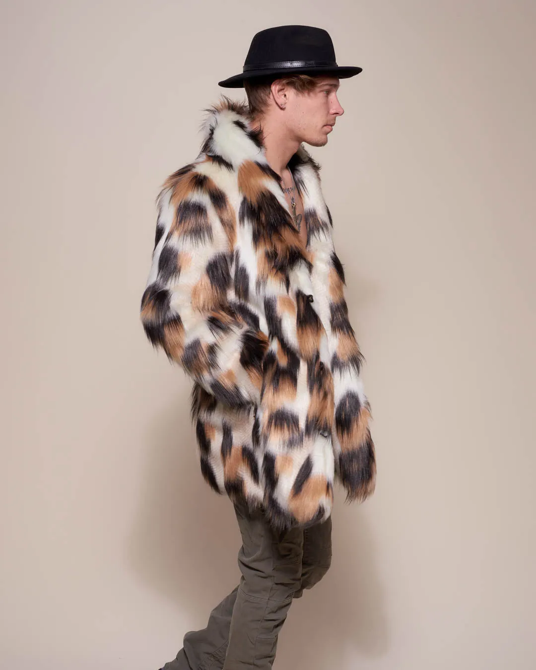 Men's Faux Fur Coat | Manx Cat