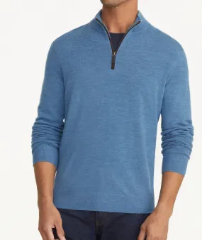 Merino Wool Quarter Zip Sweater